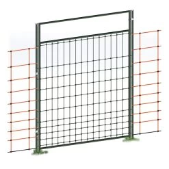 Tür Für Elektrozaunnetze, Elektrifizierbar, Komplettset, 125cm