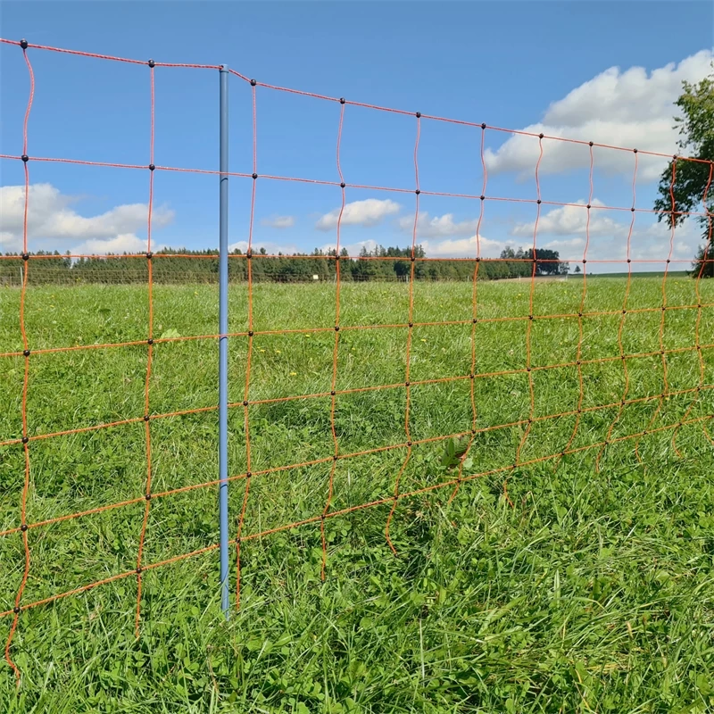 AKO OviNet Premium 50m Schafnetz, Schafzaun, 108cm, 14 Verstärkte Pfähle, 2 Spitzen, Orange – Bild 12