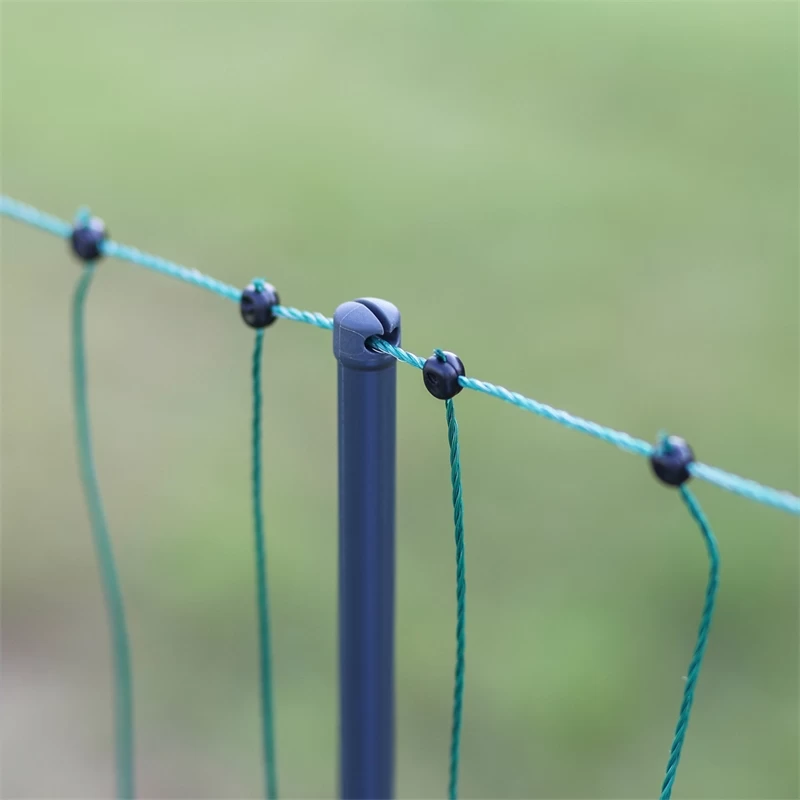 AKO PoultryNet Premium 50m Hühnerzaun, Geflügelnetz, 106cm, 15 Verstärkte Pfähle, 2 Spitzen, Grün – Bild 5