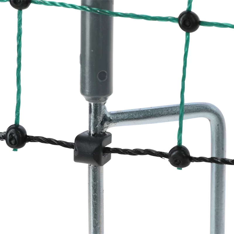 AKO PoultryNet Premium 50m Hühnerzaun, Geflügelnetz, 106cm, 15 Verstärkte Pfähle, 2 Spitzen, Grün – Bild 7