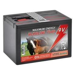 VOSS.farming "ALKALINE 75Ah" - 9V Weidezaunbatterie, Klein