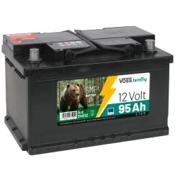 VOSS.farming "12V SMF Akku 95Ah" Für Weidezaungeräte, Inklusive Säure