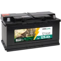 VOSS.farming "12V SMF Akku 125Ah" Für Weidezaungeräte, Inklusive Säure