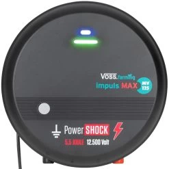 VOSS.farming „impuls MAX MV125“ - 230V Weidezaungerät, Spannungsbereich Bis 12,5 KV, Wolfsabwehr