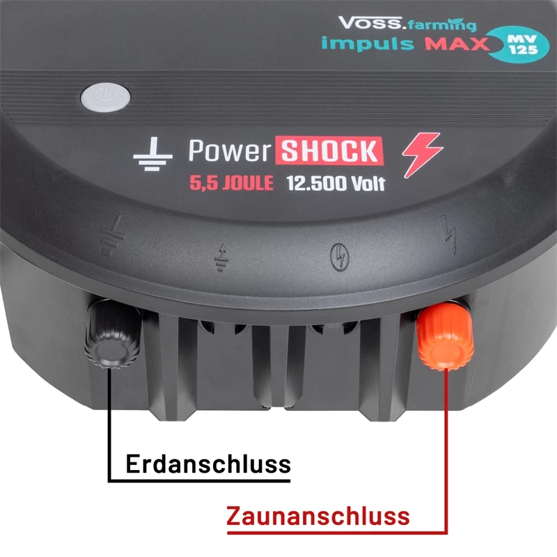 VOSS.farming „impuls MAX MV125“ - 230V Weidezaungerät, Spannungsbereich Bis 12,5 KV, Wolfsabwehr – Bild 7