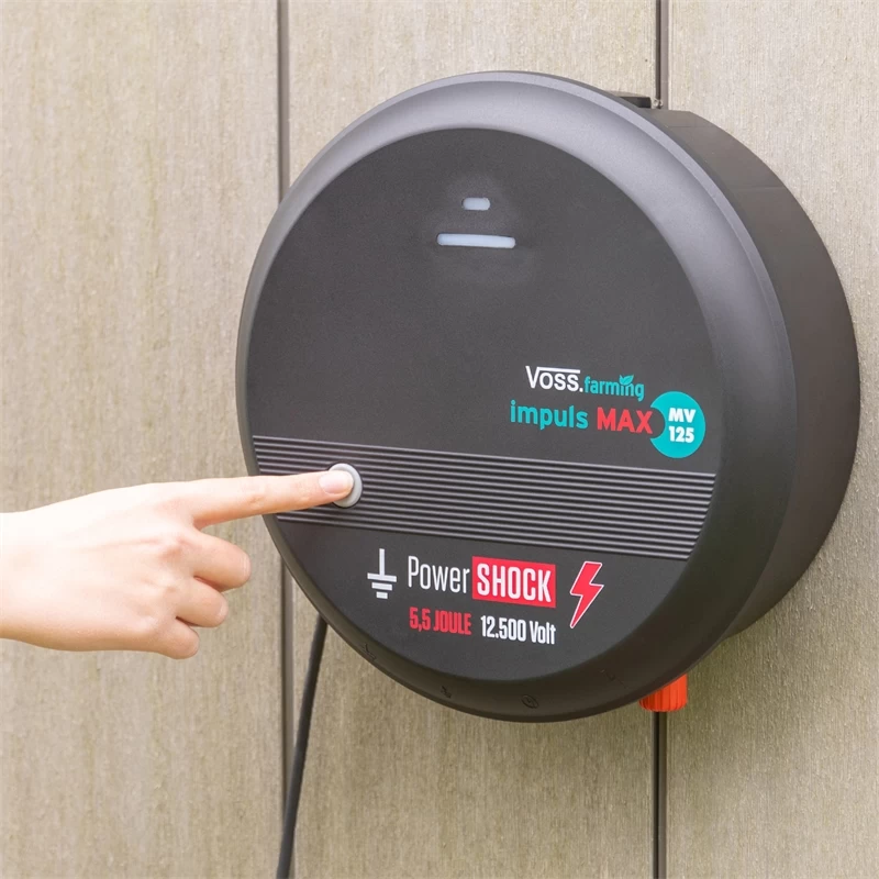 VOSS.farming „impuls MAX MV125“ - 230V Weidezaungerät, Spannungsbereich Bis 12,5 KV, Wolfsabwehr – Bild 6