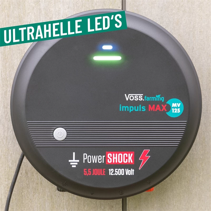 VOSS.farming „impuls MAX MV125“ - 230V Weidezaungerät, Spannungsbereich Bis 12,5 KV, Wolfsabwehr – Bild 18