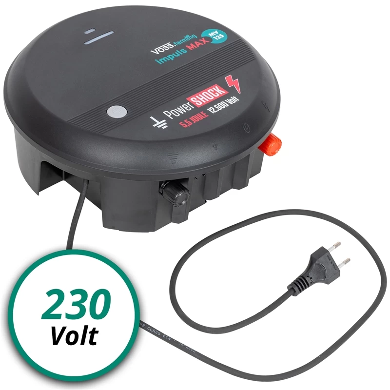 VOSS.farming „impuls MAX MV125“ - 230V Weidezaungerät, Spannungsbereich Bis 12,5 KV, Wolfsabwehr – Bild 4
