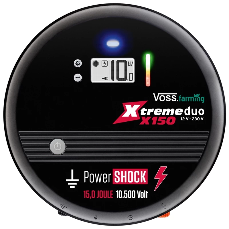 VOSS.farming "Xtreme X150" - Profi-Weidezaungerät 12V-230V, Ultra Stark, 15 Joule