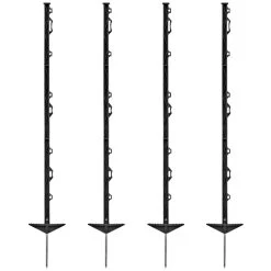 60x VOSS.farming "farm 105" Weidezaunpfahl 105cm, Schwarz, AKTION!