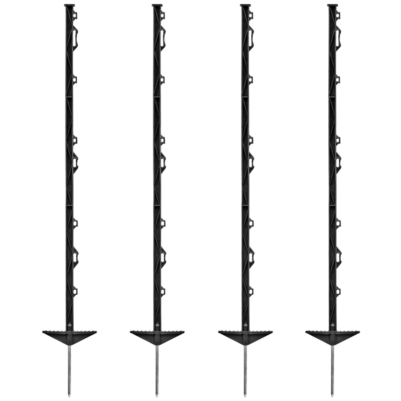 60x VOSS.farming "farm 105" Weidezaunpfahl 105cm, Schwarz, AKTION!
