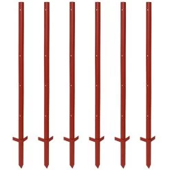 20x VOSS.farming Winkelstahlpfahl 115cm, 3mm, 4x Bohrungen, Mit Doppeltritt