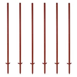 20x VOSS.farming Winkelstahlpfahl 150cm, 3mm, 5x Bohrungen, Mit Doppeltritt