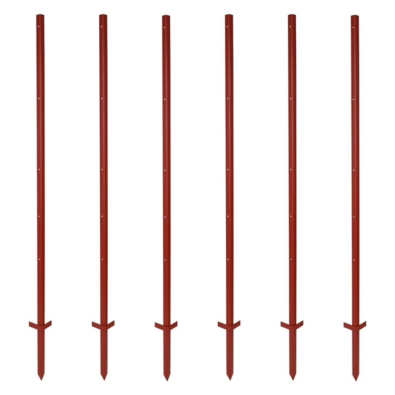 20x VOSS.farming Winkelstahlpfahl 165cm, 3mm, 5x Bohrungen, Mit Doppeltritt