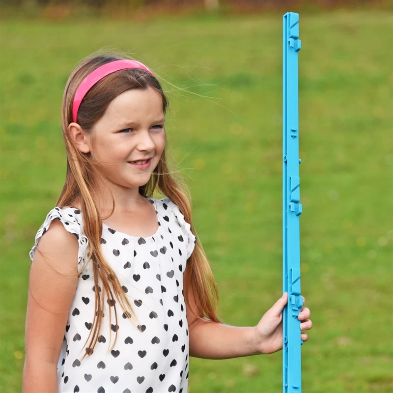 20x VOSS.farming "style" Weidezaunpfähle, 156 Cm, Doppeltritt, Petrol – Bild 6