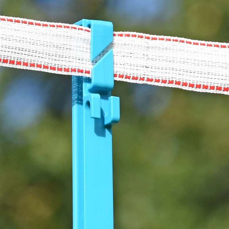 20x VOSS.farming "style" Weidezaunpfähle, 156 Cm, Doppeltritt, Petrol – Bild 11