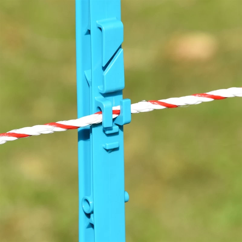 20x VOSS.farming "style" Weidezaunpfähle, 156 Cm, Doppeltritt, Petrol – Bild 9