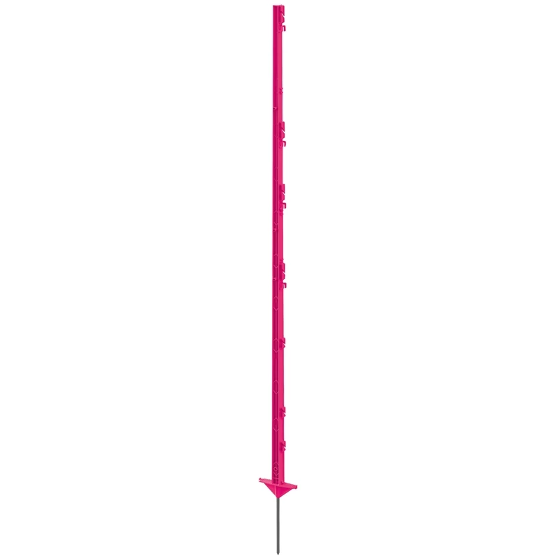 20x VOSS.farming "style" Weidezaunpfähle, 156 Cm, Doppeltritt, Pink