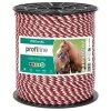 VOSS.farming Weidezaunseil 400m, 3x0,25 Kupfer + 3x0,25 Niro, Weiß/rot/schwarz