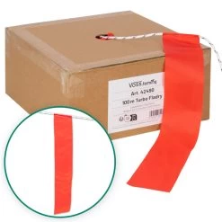 VOSS.farming Fladry Seil Mit Fähnchen, Wild & Wolfsabwehr, 100m, Elektrifizierbar