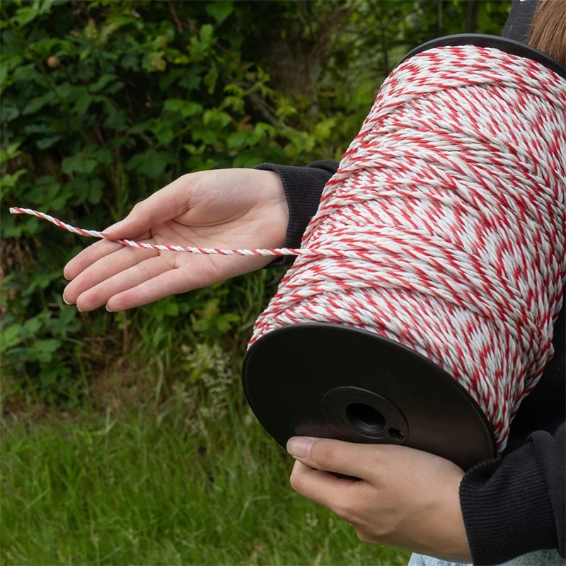 3x VOSS.farming Weidezaunlitze 400m, 3x 0,25 Kupfer + 3x 0,20 Niro, Inkl. 5x Verbinder & Warnschild – Bild 15