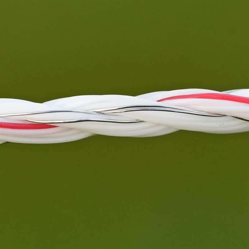 5x VOSS.farming Weidezaunlitze 400m, 3x 0,25 Kupfer + 3x 0,20 Niro, Inkl. 10x Verbinder & Warnschild – Bild 6