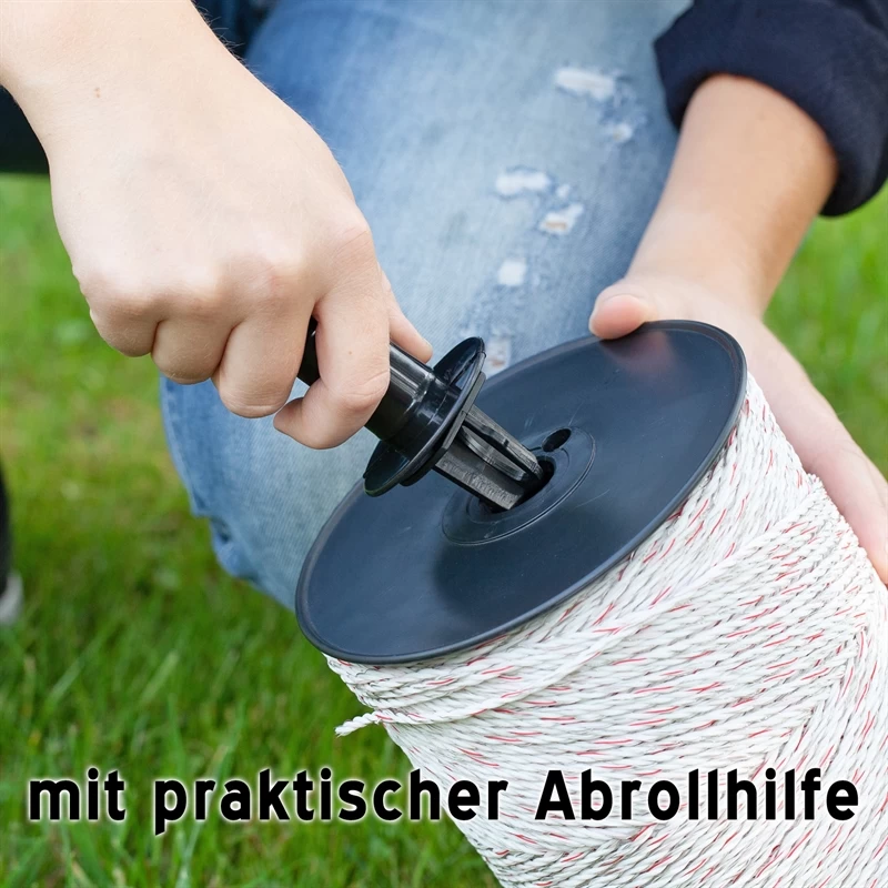 3x VOSS.farming Weidezaunlitze 400m, 3x 0,25 Kupfer + 3x 0,20 Niro, Inkl. 5x Verbinder & Warnschild – Bild 11