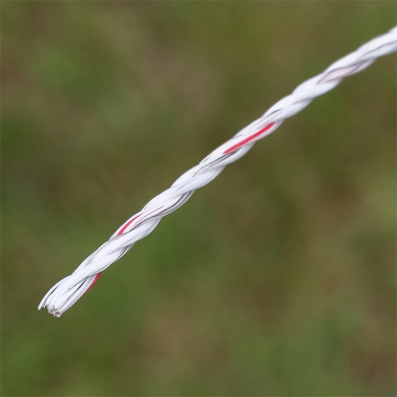 5x VOSS.farming Weidezaunlitze 400m, 3x 0,25 Kupfer + 3x 0,20 Niro, Inkl. 10x Verbinder & Warnschild – Bild 17