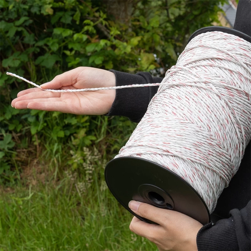 5x VOSS.farming Weidezaunlitze 400m, 3x 0,25 Kupfer + 3x 0,20 Niro, Inkl. 10x Verbinder & Warnschild – Bild 15