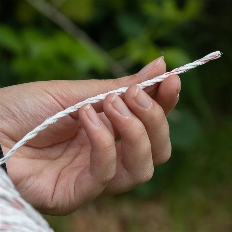 5x VOSS.farming Weidezaunlitze 400m, 3x 0,25 Kupfer + 3x 0,20 Niro, Inkl. 10x Verbinder & Warnschild – Bild 16