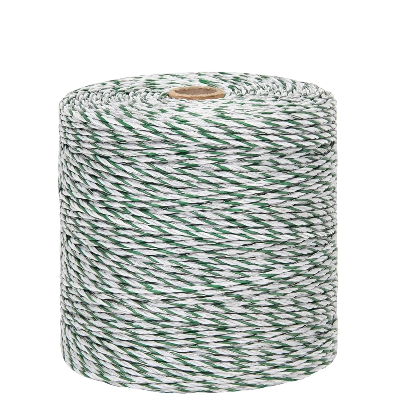 VOSS.farming Weidezaunlitze 400m, 3x0,40 HPC/Ultra, Weiß-grün – Bild 2