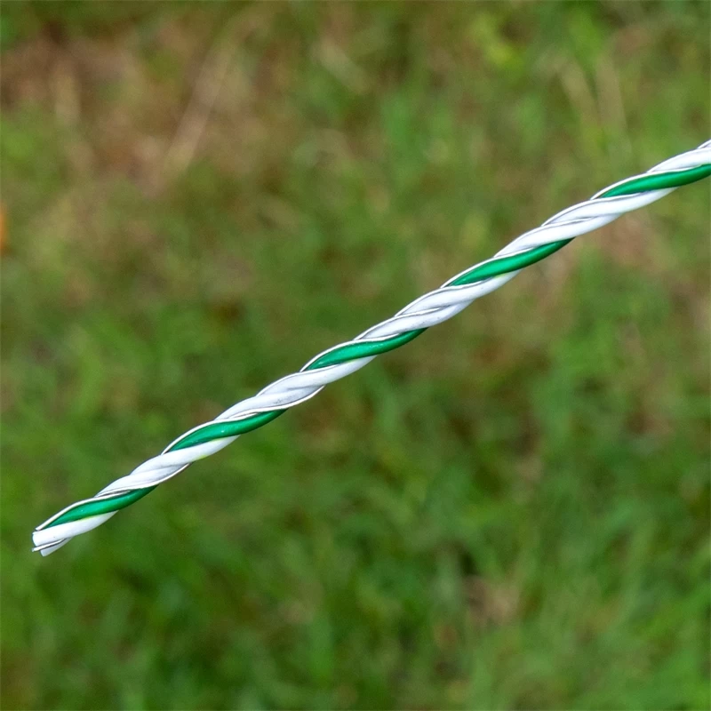 VOSS.farming Weidezaunlitze 400m, 3x0,40 HPC/Ultra, Weiß-grün – Bild 6