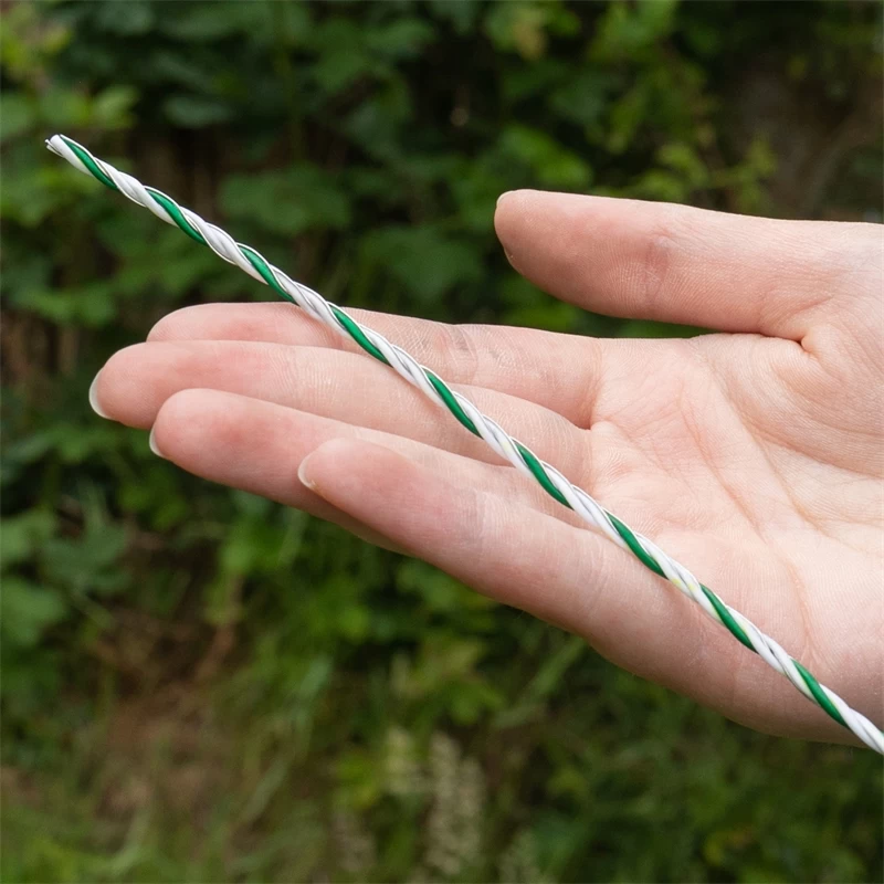 VOSS.farming Weidezaunlitze 400m, 3x0,40 HPC/Ultra, Weiß-grün – Bild 5