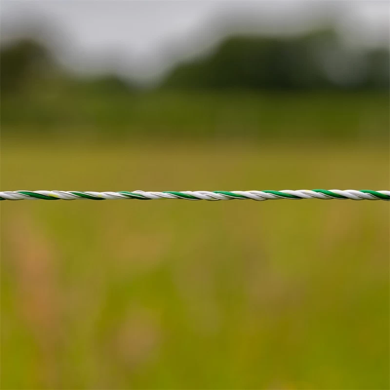 VOSS.farming Weidezaunlitze 400m, 3x0,40 HPC/Ultra, Weiß-grün – Bild 7
