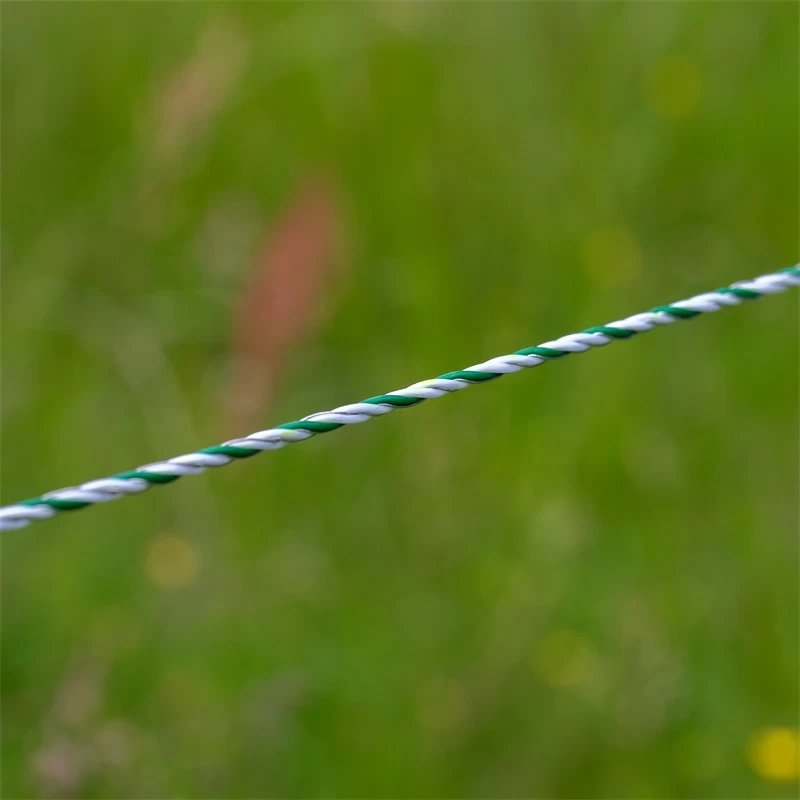 VOSS.farming Weidezaunlitze 400m, 3x0,40 HPC/Ultra, Weiß-grün – Bild 8