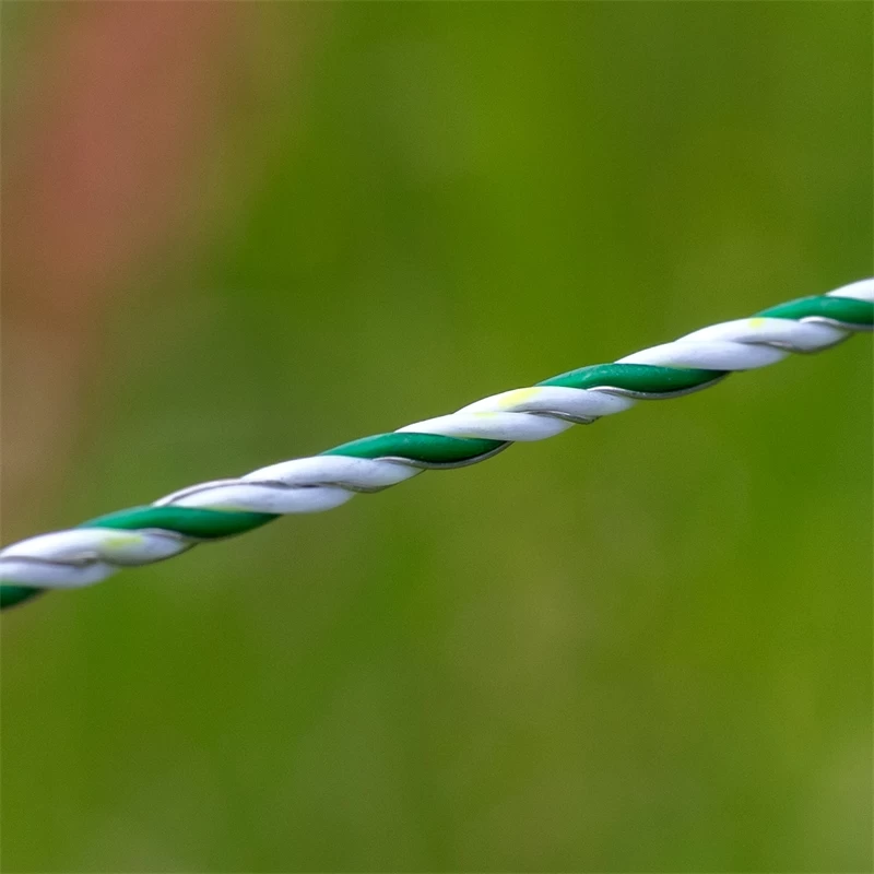 VOSS.farming Weidezaunlitze 400m, 3x0,40 HPC/Ultra, Weiß-grün – Bild 9