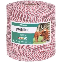 VOSS.farming Weidezaunlitze 1000 M, 1x 0,25 Kupfer + 8x 0,20 Niro, WeiĂ-rot 4****