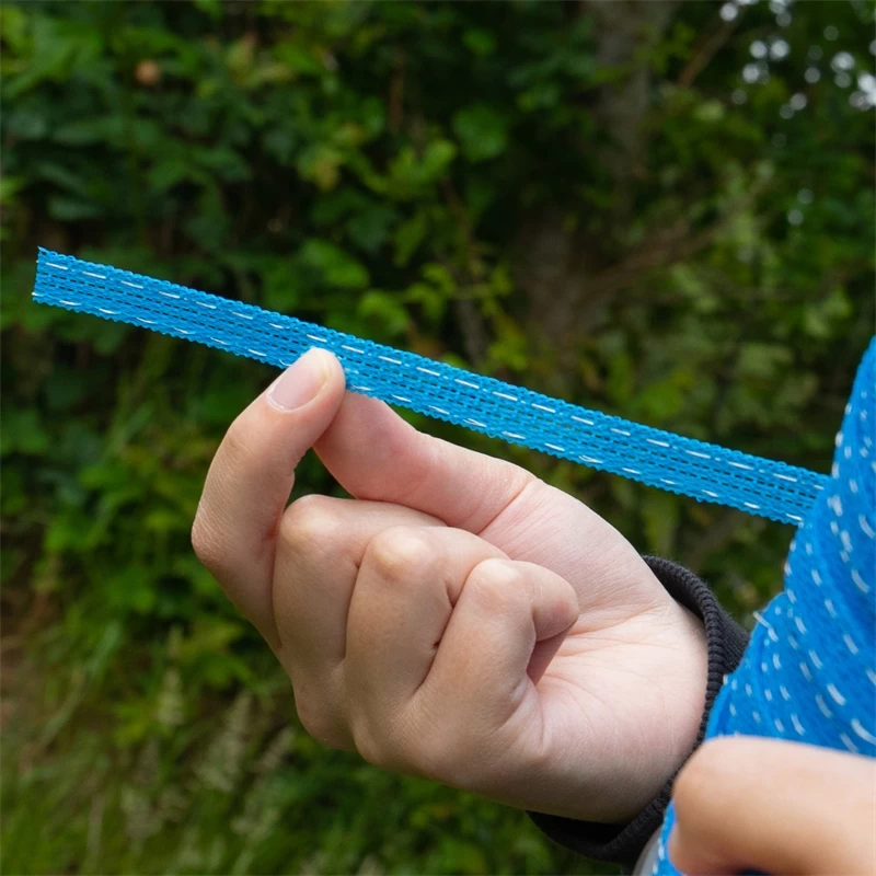 VOSS.farming Weidezaunband Wildabwehr 200m, 10mm, 1x0,25 Kupfer+3x0,20 Niro, Blau – Bild 6