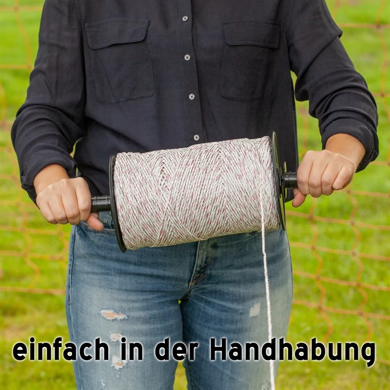 5x VOSS.farming Weidezaunlitze 400m, 3x 0,25 Kupfer + 3x 0,20 Niro, Inkl. 10x Verbinder & Warnschild – Bild 13