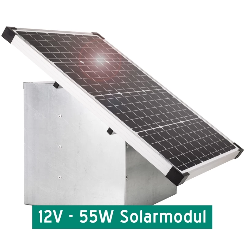 VOSS.farming Set: 55W Solarsystem + 12V Weidezaungerät SIRUS 8 + Tragebox – Bild 5