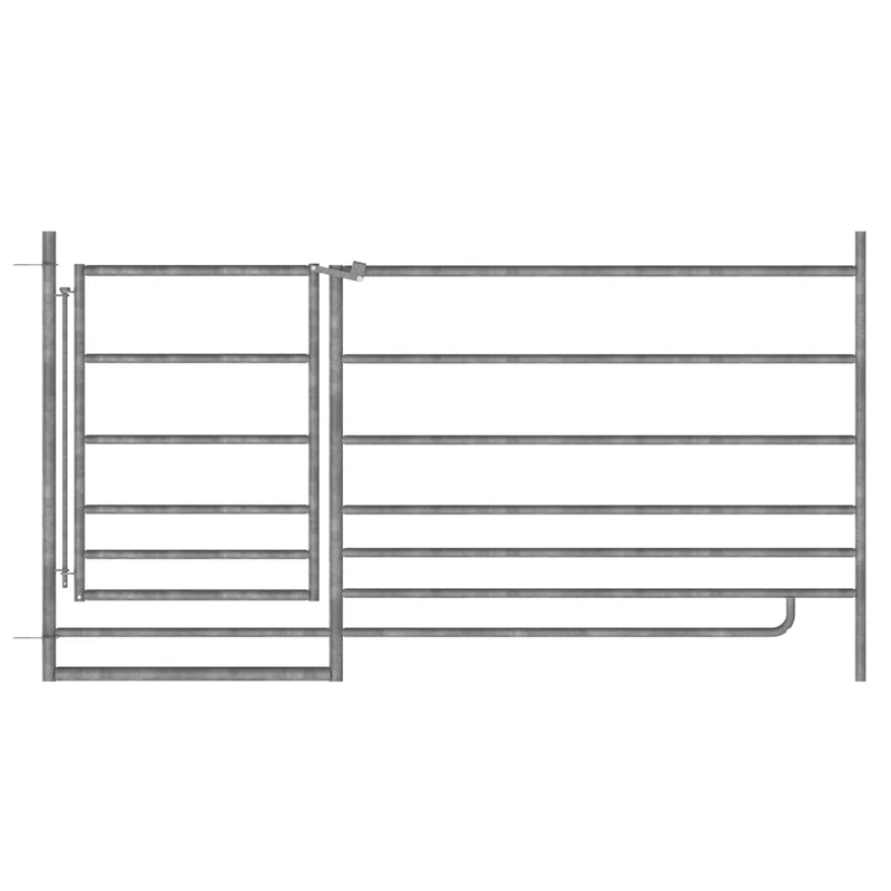 Steckfix-Horde, Schafpanel Mit Tor, 2,75 M X 0,92 M, Verzinkt
