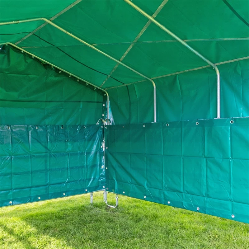 VOSS.farming Weidepanel-Zelt Mit Dachplane Und Kompletter Seitenplane, 3,6mx4m – Bild 10