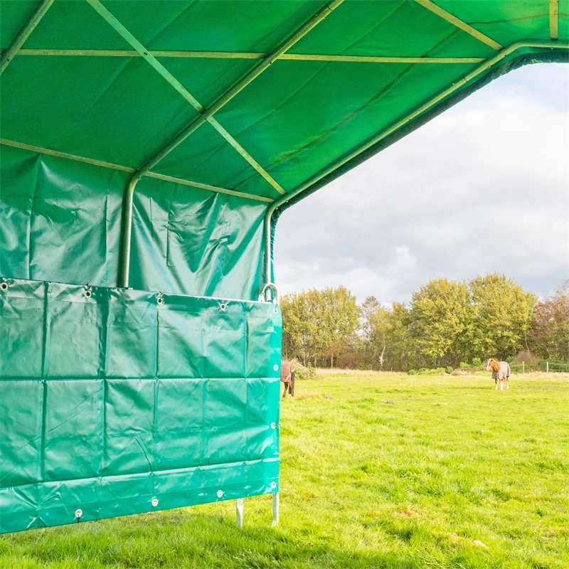 VOSS.farming Weidepanel-Zelt Mit Dachplane Und Kompletter Seitenplane, 3,6mx4m – Bild 6