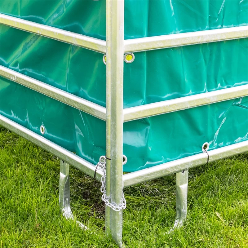 VOSS.farming Weidepanel-Zelt Mit Dachplane Und Kompletter Seitenplane, 3,6mx4m – Bild 7