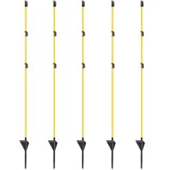 40x Fiberglaspfähle, 155cm, Oval, AKTIONSPAKET !