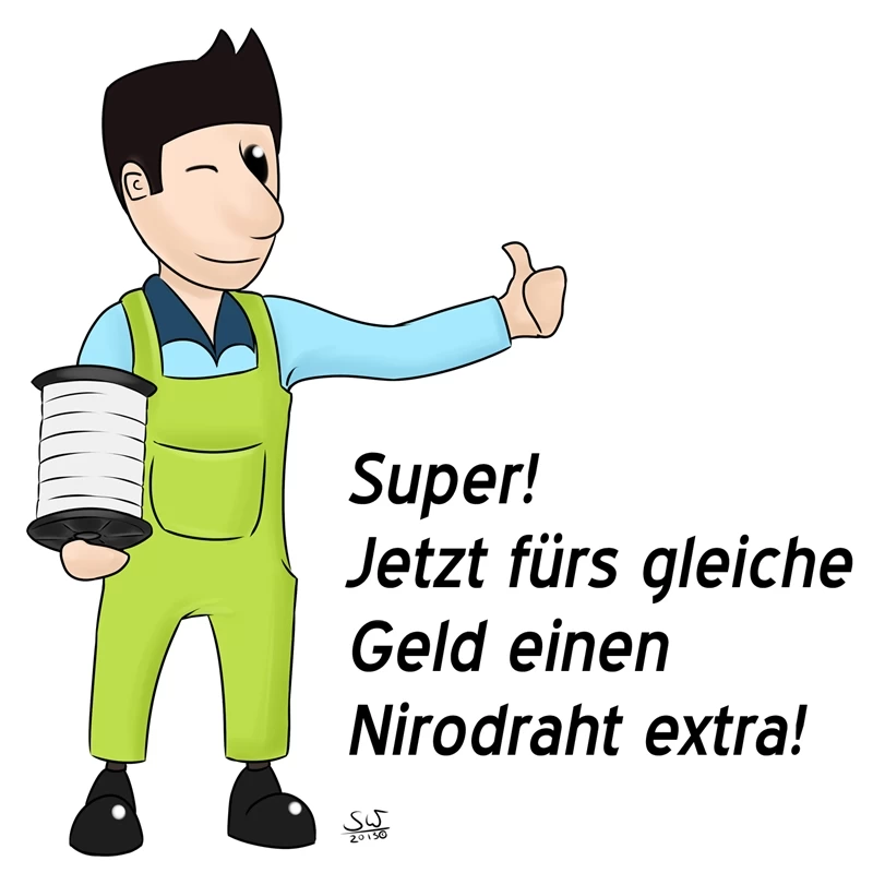 5x VOSS.farming Weidezaunband 200 M, 40 Mm, 9x0,16 Niro, Weiß (inkl. 5 Verbinder & Warnschild) – Bild 7