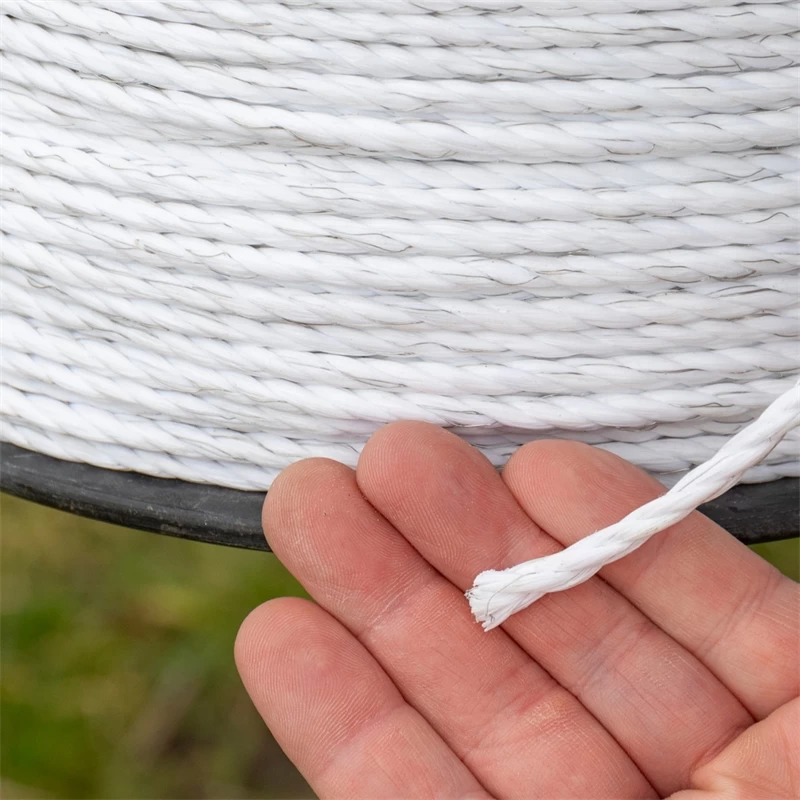 VOSS.farming Weidezaun-Seil 500m, Ø 6mm, 7x0,20 Niro, Weiß – Bild 6