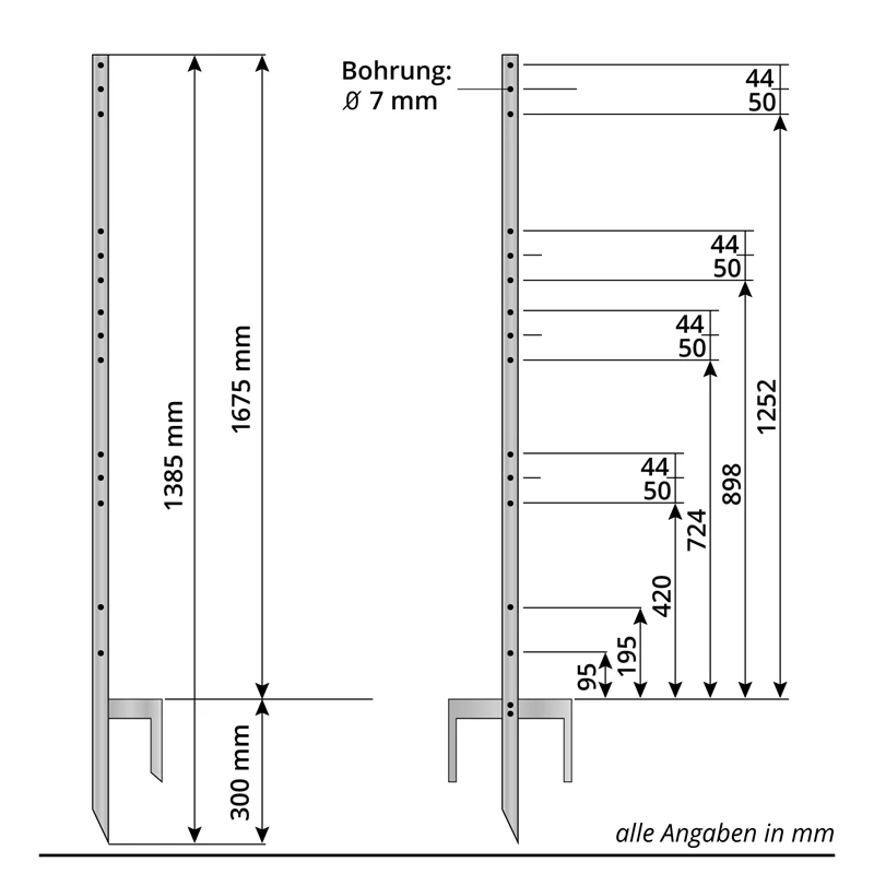 VOSS.farming "Allround Metallpfahl", Verzinkt, 167 Cm â Bild 4