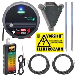 VOSS.farming Set: 230V Weidegerät + Zaunprüfer + Zubehör