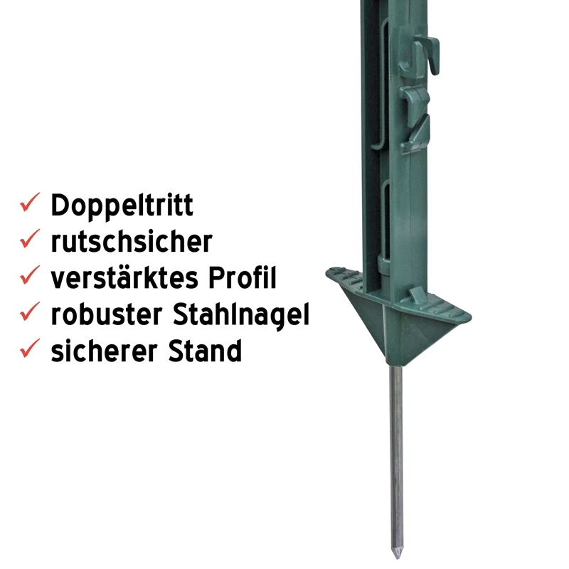 120x Weidezaunpfahl 74 Cm, Kleintierpfahl, Großpaket, Grün – Bild 5